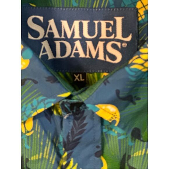 Samuel Adams Hawaiian button up Men’s XL Short Sleeve Shirt - Picture 4 of 5